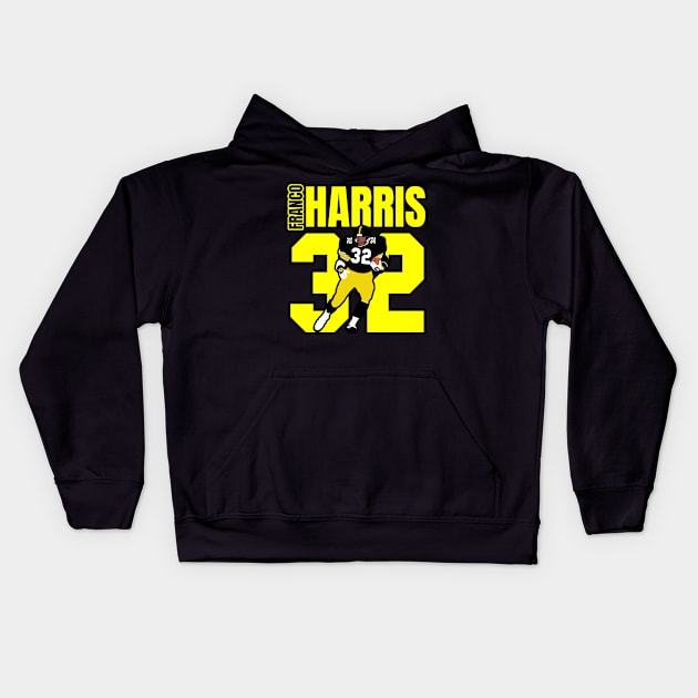 Franco Harris 32 Kids Hoodie by Gamers Gear